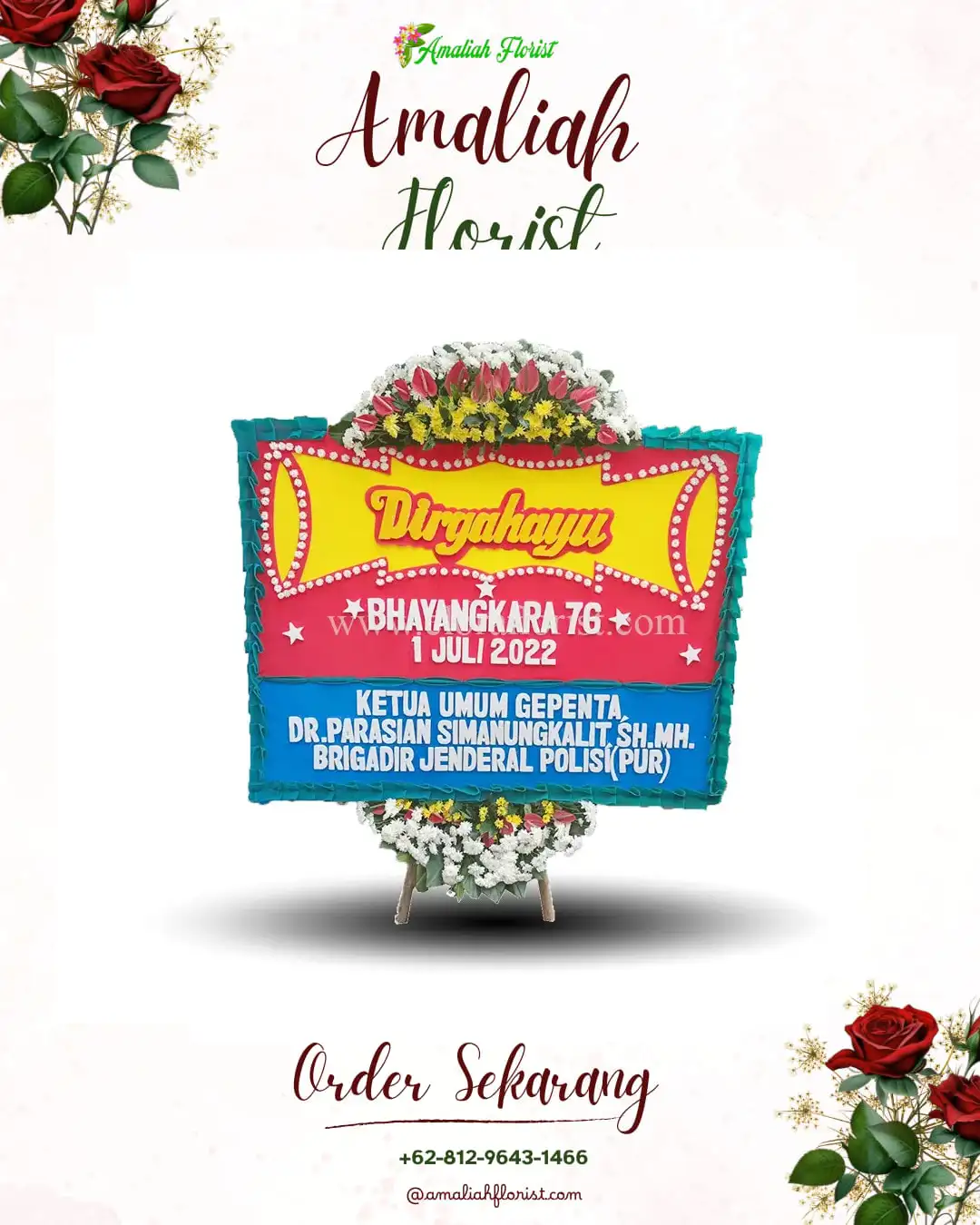 Papan Bunga HUT Ulang Tahun Putukrejo